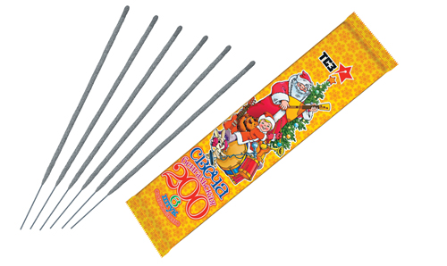  Бенгальские свечи 6 шт 200 мм в пакете  в Ачинске